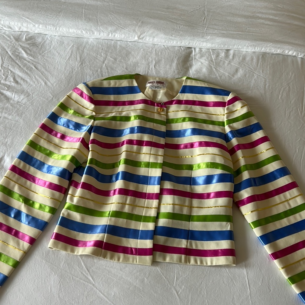 Vintage Maggy London Ribbon Blazer